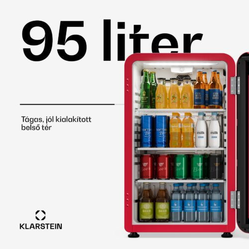 Klarstein Audrey Evo italhűtő | 74 x 38 cm | LED belső világítás | 95 W | 42 dB - Image 2
