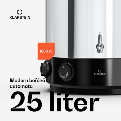 Klarstein Biggie Befőző- és forralt bor automata | 25 liter | 30-110 °C | 1800 W | Rozsdamentes acél - Image 2