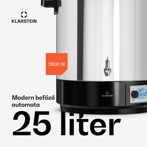 Klarstein Biggie befőző- és forraltbor automatika | 25 liter | 30-100 °C | 2000 W | Rozsdamentes acél - Image 2