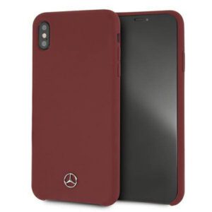 Mercedes MEHCI65SILRE iPhone Xs Max piros keménytok Silicone Line