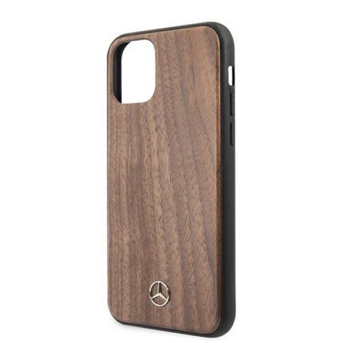 Mercedes MEHCN58VWWOLB iPhone 11 Pro barna Wood Line Walnutófa keménytok - Image 2