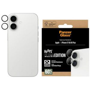 PANZERGLASS HOOPS CERAMIC kameravédő üveg (9H + segédkeret) ÁTLÁTSZÓ Apple iPhone 17