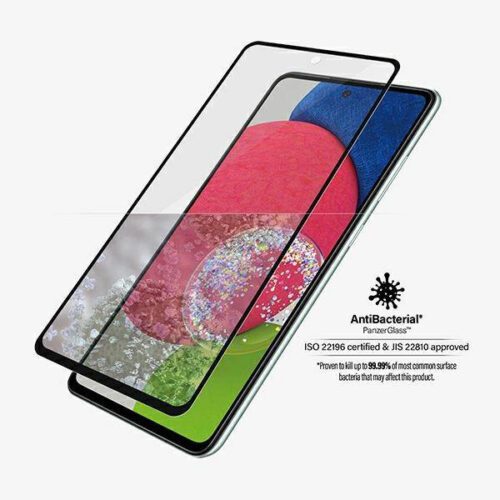 PanzerGlass E2E Microfracture Samsung Galaxy A52 /A52 5G/A53 5G tokbarát antibakteriális fekete kijelzővédő fólia - Image 2