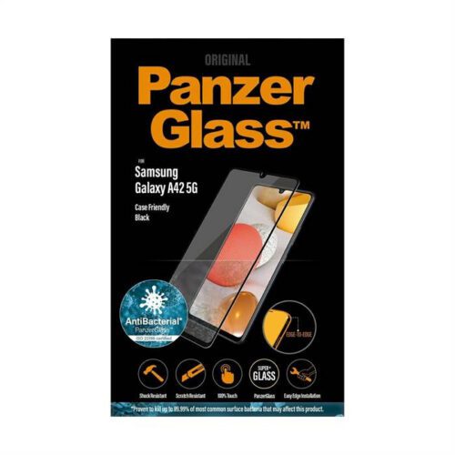 PanzerGlass E2E Super+ Samsung Galaxy A42 5G A426 tokbarát antibakteriális fekete képernyővédő fólia - Image 2