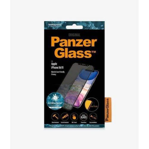 PanzerGlass E2E Super+ iPhone XR/11 tokbarát Privacy fekete kijelzővédő fólia - Image 2