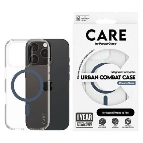 PanzerGlass Flagship MagSafe-kompatibilis tok iPhone 16 Pro - kék