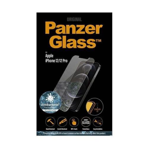 PanzerGlass Standard Super+ iPhone 12/12 Pro antibakteriális képernyővédő fólia - Image 2