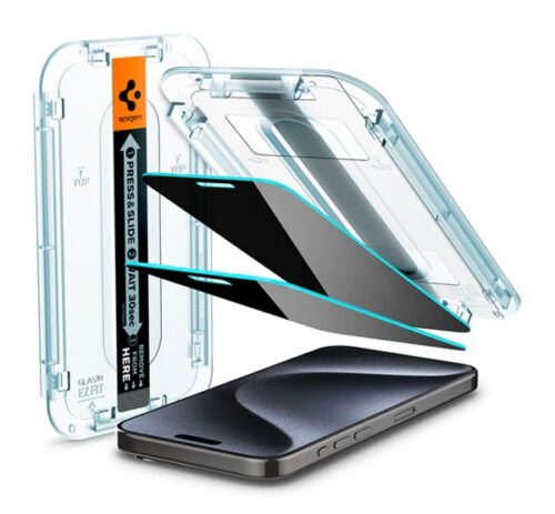 SPIGEN EZ FIT képernyővédő üveg 2db (2.5D