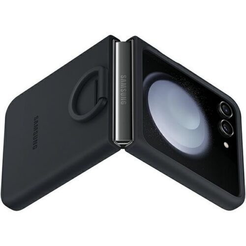 Samsung EF-PF731TNEGWWW Z Flip5F731 indigó színű szilikon tok gyűrűvel - Image 2