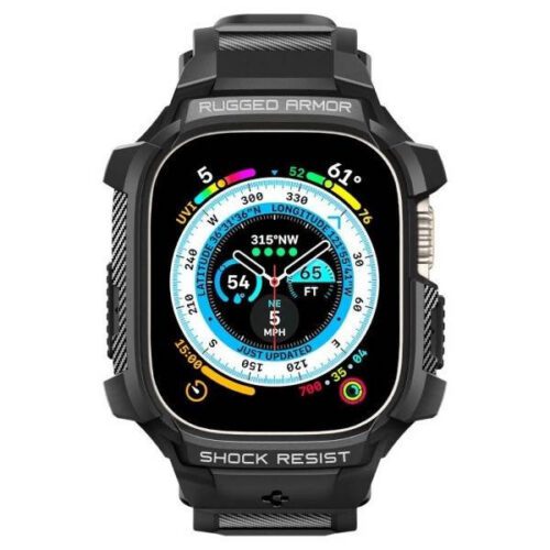 Spigen Rugged Armor Pro Apple Watch Ultra 49 mm-es fekete tok - Image 2