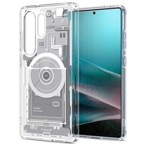 Spigen Ultra Hybrid MagSafe-kompatibilis tok Samsung Galaxy S25 Ultra - fehér mintás