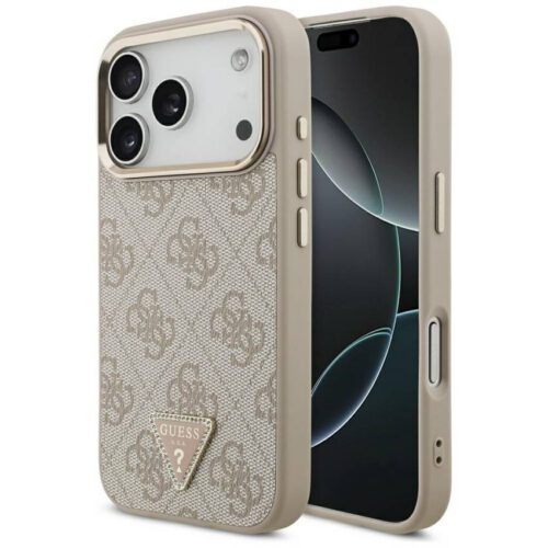 Tojás Guess 4G háromszög logó MagSafe iPhone 17 Pro rózsaszín arany