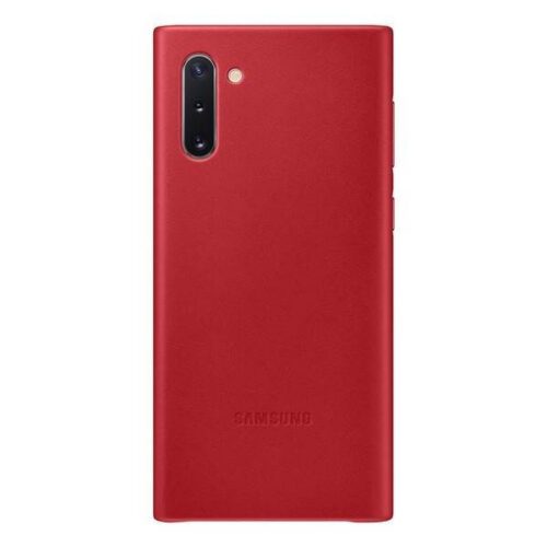 Tok Samsung EF-VN970LR Note 10 N970 piros bőr tok
