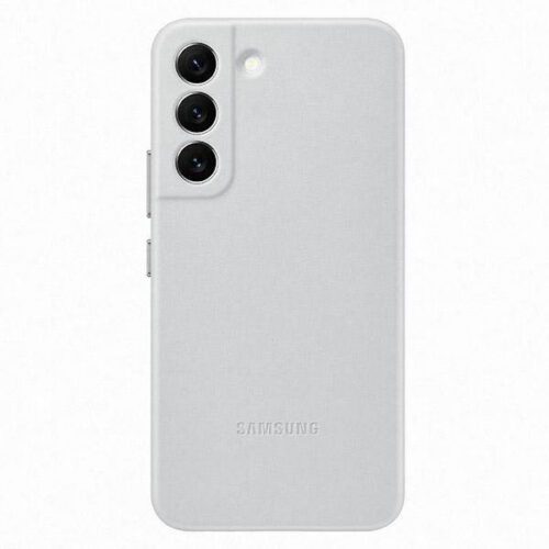 Tok Samsung EF-VS901LJ S22 S901 világosszürke bőr tok