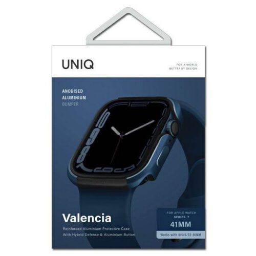 UNIQ etui Valencia Apple Watch Series 4/5/6/7/8/9/SE/SE2 40/41mm. kobalt kék tok - Image 2