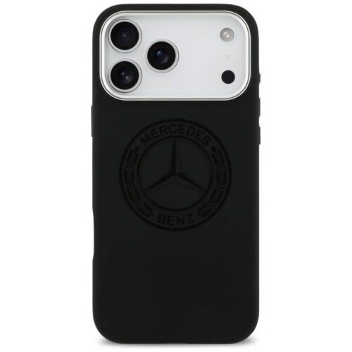tok Mercedes szilikon Vintage Logo MagSafe iPhone 17 Pro Max-hoz fekete - Image 2