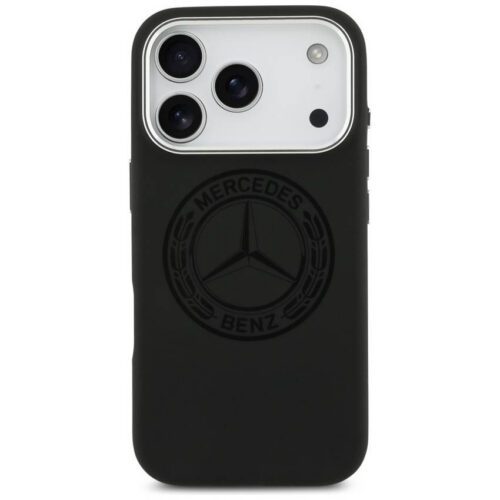 tok Mercedes szilikon Vintage Logo MagSafe iPhone 17 Pro iPhone 17 Pro-hoz fekete - Image 2