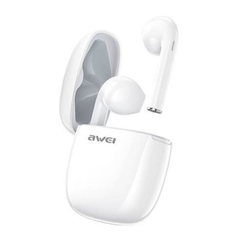 AWEI Bluetooth fülhallgató 5.0 T28 TWS + dokkolóállomás fehér - Image 2