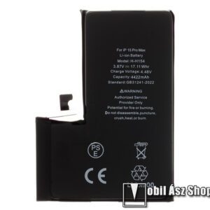 Akku 4422mAh LI-ION - A3021 kompatibilis - APPLE iPhone 15 Pro Max