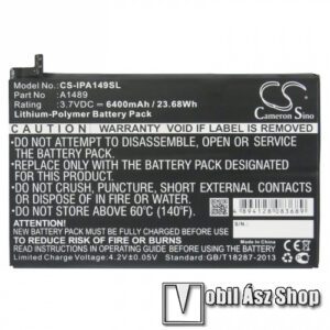 Akku 6400mAh Li-Polymer - APPLE IPAD mini 2 -  A1489 kompatibilis