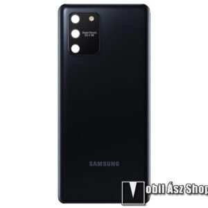Akkufedél - FEKETE - SAMSUNG Galaxy S10 Lite (SM-G770F) - GH82-21670A - GYÁRI