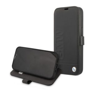 Apple iPhone 13 Pro BMW BMFLBKP13LSLLBK Bőr Könyvtok - Fekete