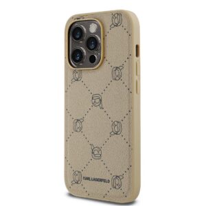 Apple iPhone 14 Pro Max KARL LAGERFELD KLHMP14XPGKHPHE Magsafe Hátlap - Bézs