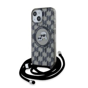 Apple iPhone 15 KARL LAGERFELD KLHMP15SHCKCKLCK Magsafe IML Hátlap - Átlátszó