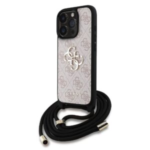 Apple iPhone 15 Pro GUESS GUHCP15LP4GMGCRP Hátlap - Rózsaszín