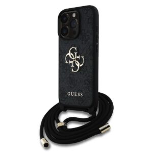 Apple iPhone 16 Pro GUESS GUHCP16LP4GMGCRK Hátlap - Fekete