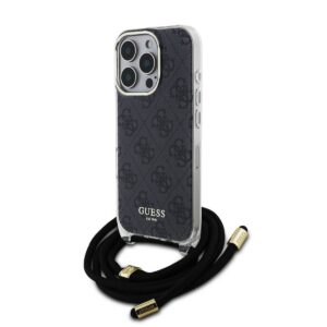 Apple iPhone 16 Pro GUESS GUHCP16LSHC4SEK IML Hátlap - Fekete