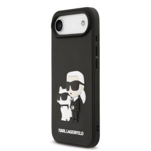 Apple iPhone 17 Air KARL LAGERFELD KLHMP17M3DRKCNK Magsafe Hátlap - Fekete