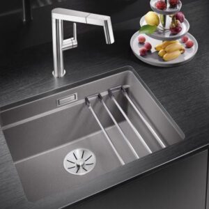 Blanco ETAGON 500-U-PD Palaszürke színű tart.Gránit mosogatótál (522228)