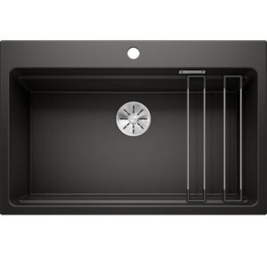 Blanco ETAGON 8-PD Fekete színű tart.Gránit mosogatótál (525893)