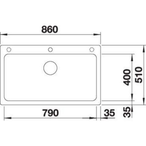 Blanco NAYA XL 9 Silgránit Vulkánszürke színű Gránit mosogatótál (527316) - Image 2