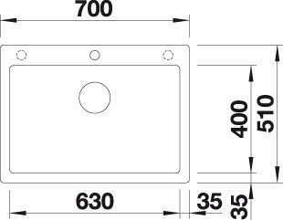 Blanco PLEON 8-PD Fehér színű Gránit mosogatótál (523047) - Image 2