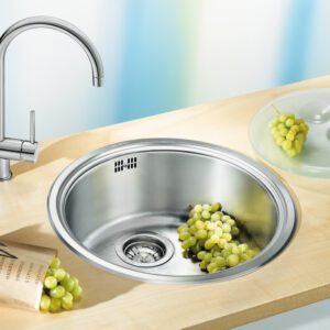 Blanco RONDOSOL mos.natúr 1 1/2" lef.Rozsdamentes mosogatótál (525317)