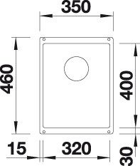 Blanco SUBLINE 320-U Silgránit Palaszürke színű exc.n.Gránit mosogatótál (523407) - Image 2