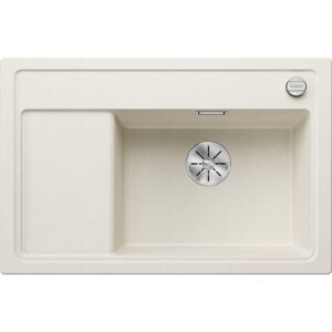 Blanco ZENAR XL 6S COMPACT Silgránit Törtfehér színű-EXC jobbos fa tart.Gránit mosogatótál (527184)