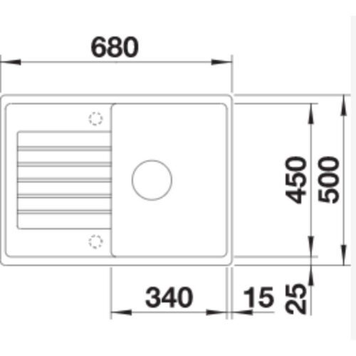 Blanco ZIA 45S Compact Silgránit Vulkánszürke színű Gránit mosogatótál (527380) - Image 2