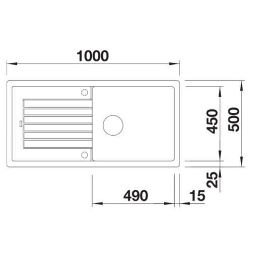 Blanco ZIA XL 6S Silgránit Vulkánszürke színű Gránit mosogatótál (527400) - Image 2