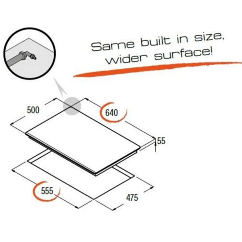 CATA LCI 6031 WH Beépíthető Gáz főzőlap - Image 2