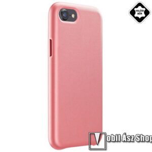 CELLULARLINE ELITE műanyag védő tok / valódi bőr hátlap - NARANCS - mikroszálas szövettel bevont belső  - APPLE iPhone SE (2022) / iPhone SE (2020) / iPhone 7 / iPhone 8 - ELITECIPH747O  - GYÁRI