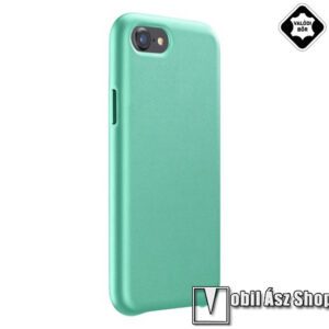 CELLULARLINE ELITE műanyag védő tok / valódi bőr hátlap - ZÖLD - mikroszálas szövettel bevont belső  - APPLE iPhone SE (2022) / iPhone SE (2020) / iPhone 7 / iPhone 8 - ELITECIPH747G - GYÁRI