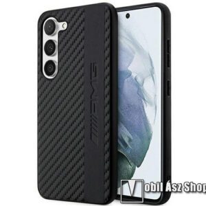 CG MOBILE AMG SIGNATURE CARBON STRIPE AND EMBOSSED műanyag védőtok / hátlap - FEKETE - karbon mintás - SAMSUNG Galaxy S23 Plus (SM-S916) - AMHCS23MBLSCA - GYÁRI