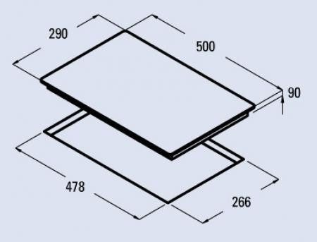 Cata GI 3002 X/A Beépíthető Gáz főzőlap - Image 2