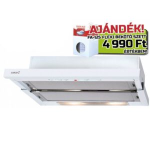 Cata TF-5260 WH/L fehér Beépíthető Kihúzható páraelszívó (Ledes) LED világítás 2 db motor