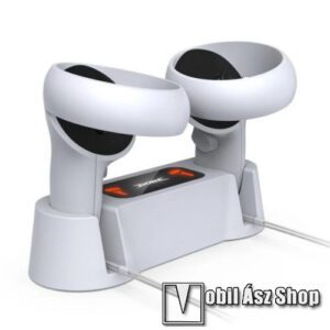 DOBE TY-18170 Oculus Quest 2 VR kontrollertöltő állomás / dokkoló - csúszásgátló gumitalp