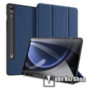 DUX DUCIS Domo Series notesz / mappa tok - SÖTÉTKÉK - oldalra nyíló flip cover
