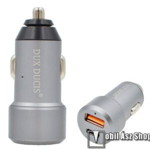 DUX DUCIS szivargyújtós töltő / autós töltő - USB + Type-C aljzat